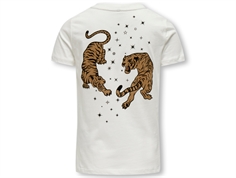 Kids ONLY cloud dancer/tiger stars t-shirt